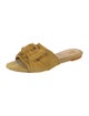 Tory Burch Suede Bow Accents Slides