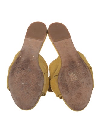 Tory Burch Suede Bow Accents Slides
