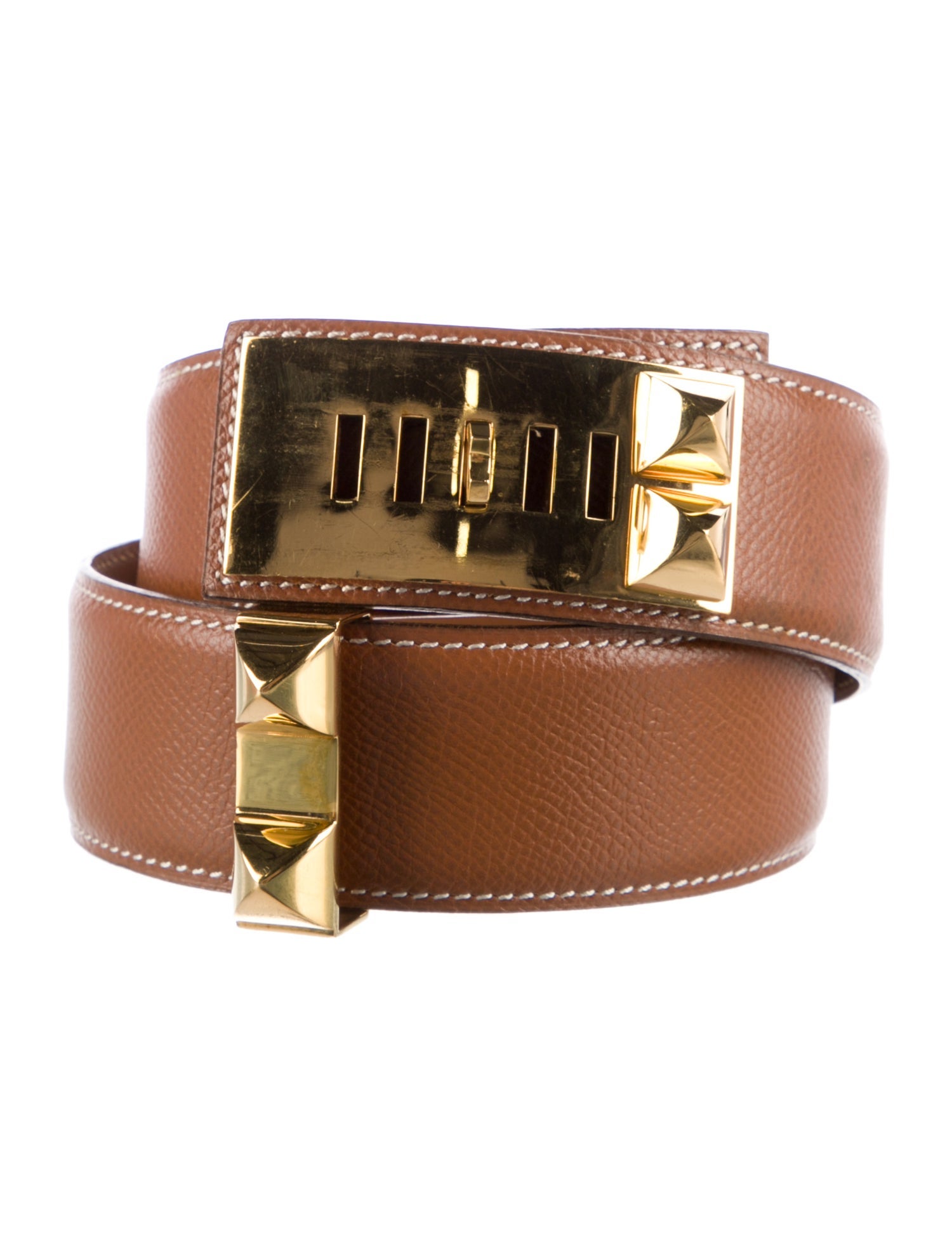 Hermès 38 mm Leather Collier de Chien Belt