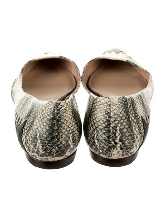 Tory Burch Leather Printed D'Orsay Flats