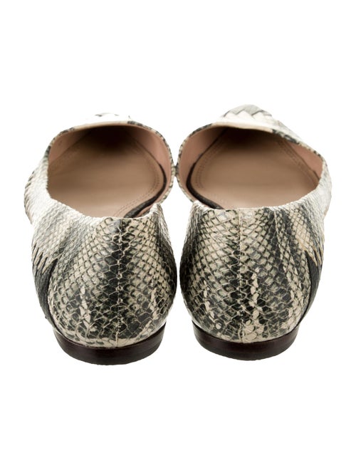 Tory Burch Leather Printed D'Orsay Flats