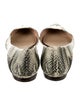 Tory Burch Leather Printed D'Orsay Flats