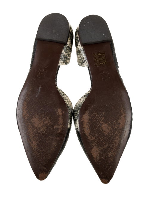 Tory Burch Leather Printed D'Orsay Flats