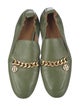 Tory Burch Leather Chain-Link Accents Loafers