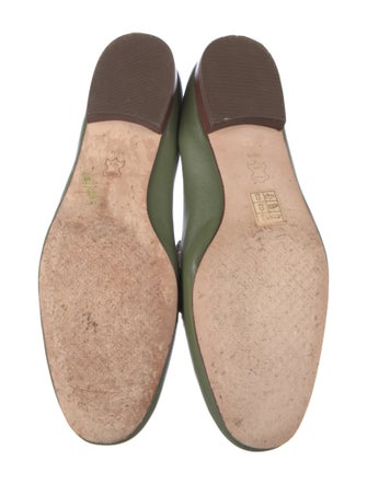 Tory Burch Leather Chain-Link Accents Loafers
