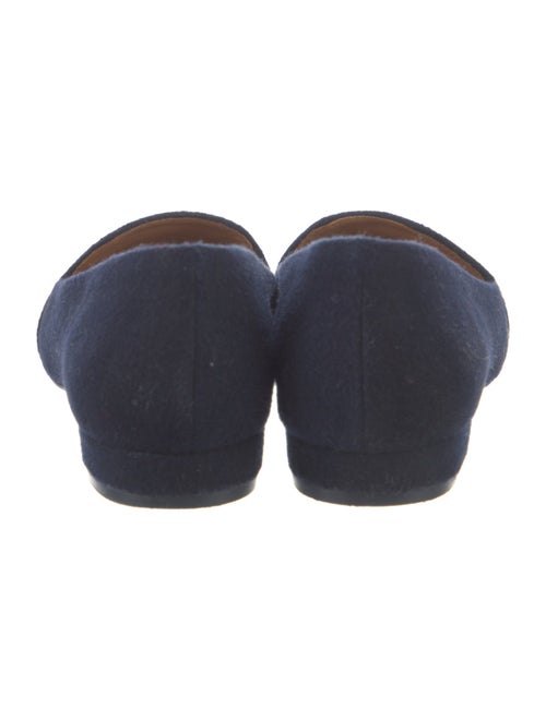 Tory Burch Wool Embroidered Accent Loafers