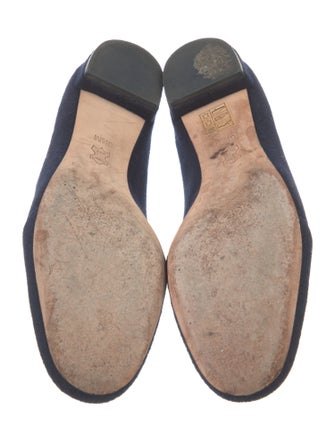 Tory Burch Wool Embroidered Accent Loafers