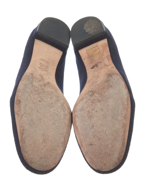 Tory Burch Wool Embroidered Accent Loafers