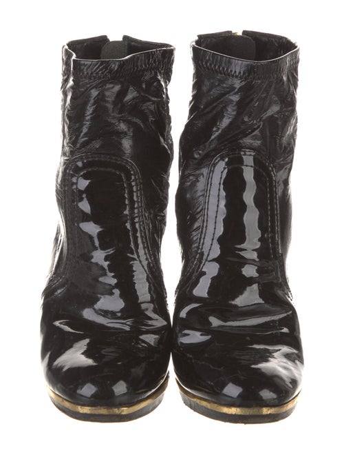 Tory Burch Patent Leather Sock Boots