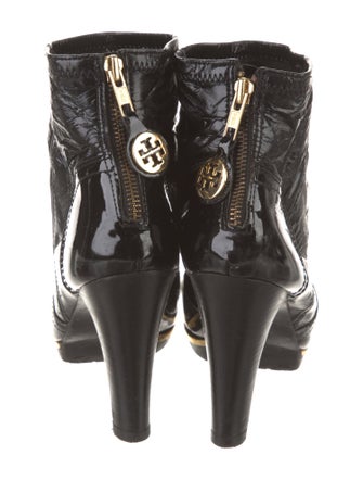 Tory Burch Patent Leather Sock Boots