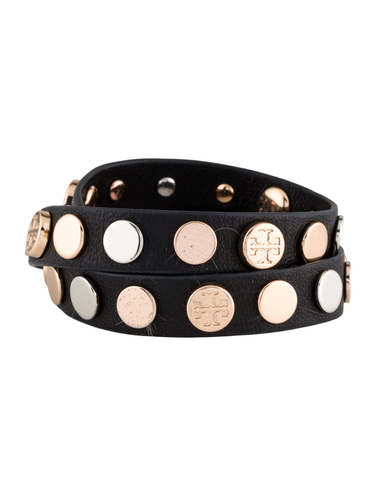 Tory Burch Miller Stud Triple Wrap Bracelet