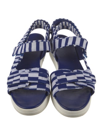 Tory Burch Canvas Striped Sandals