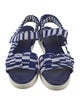 Tory Burch Canvas Striped Sandals