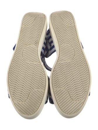 Tory Burch Canvas Striped Sandals