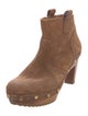 Tory Burch Suede Studded Accents Boots