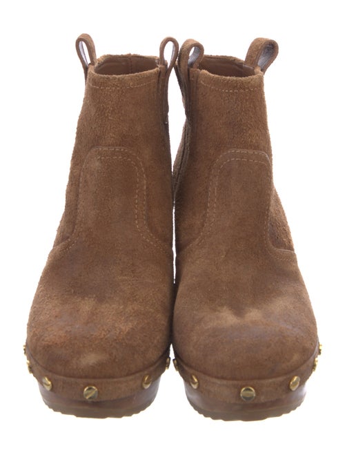 Tory Burch Suede Studded Accents Boots