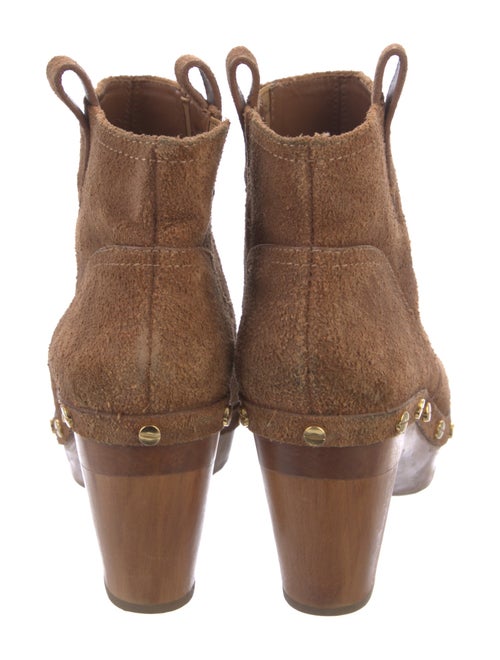 Tory Burch Suede Studded Accents Boots
