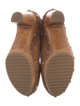 Tory Burch Suede Studded Accents Boots