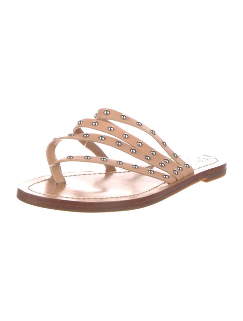 Tory Burch Leather Studded Accents Slides
