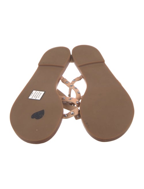 Tory Burch Leather Studded Accents Slides