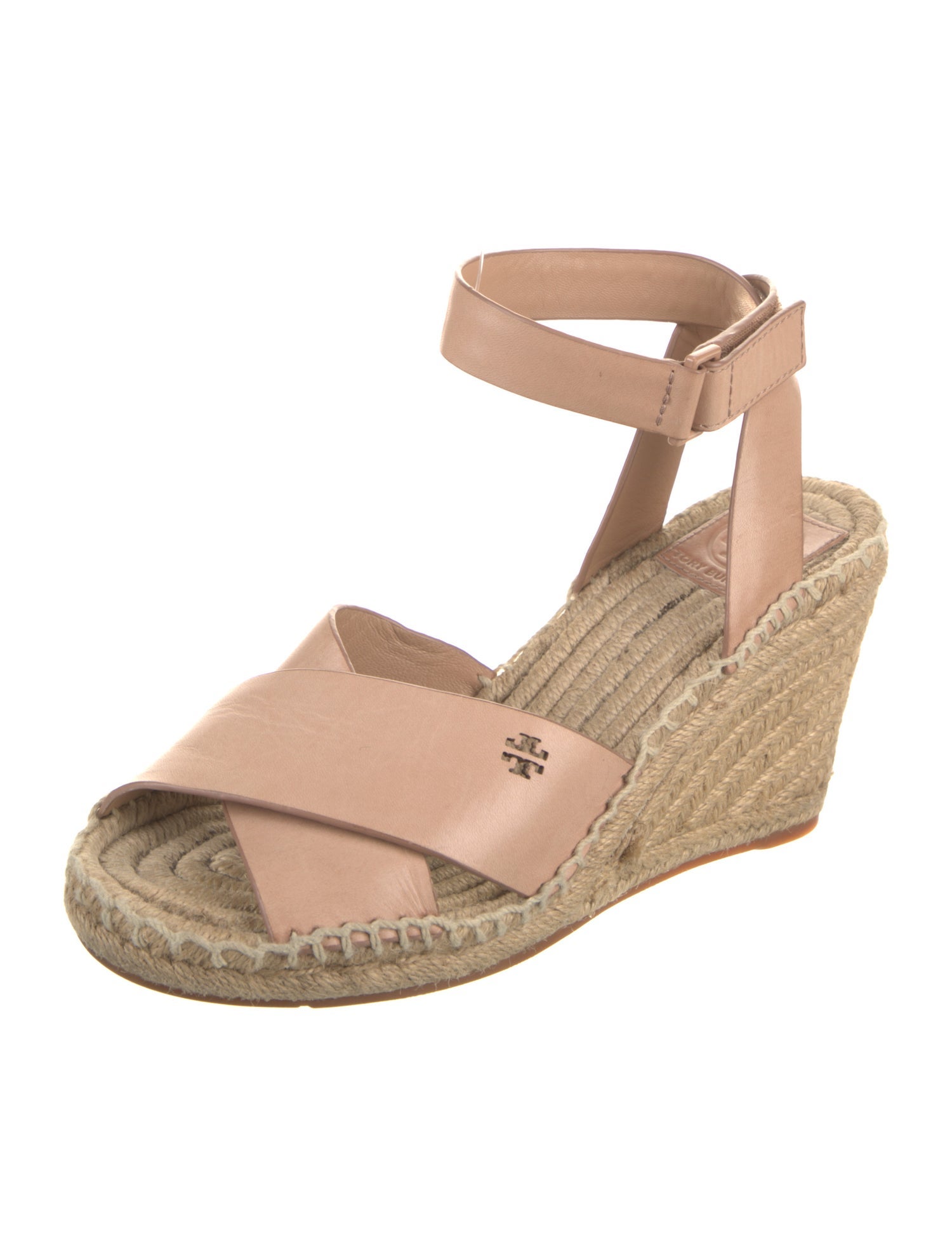 Tory Burch Leather Braided Accents Espadrilles