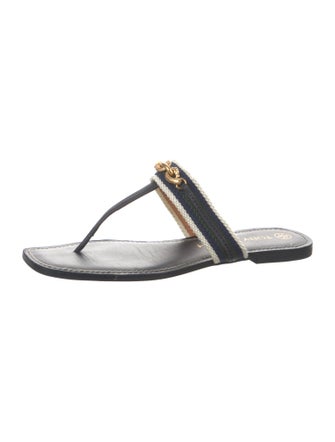 Tory Burch Leather Slides