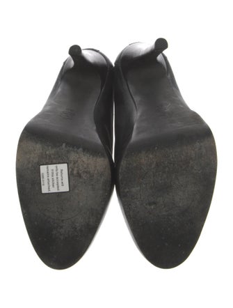 Tory Burch Leather Chain-Link Accents Boots