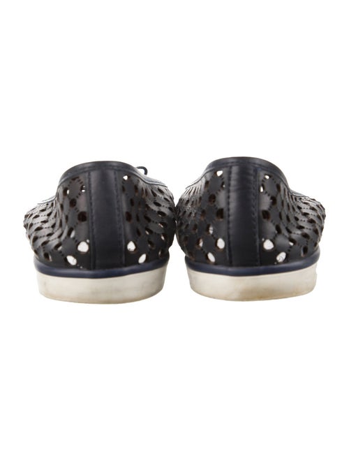 Tory Burch Leather Bow Accents Ballet Flats