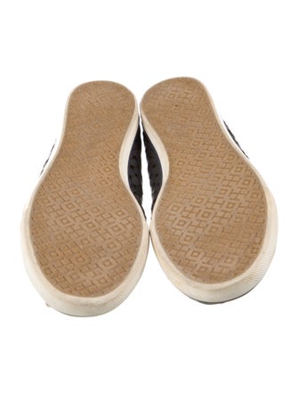 Tory Burch Leather Bow Accents Ballet Flats