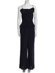 Tory Burch Silk Square Neckline Jumpsuit