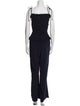 Tory Burch Silk Square Neckline Jumpsuit