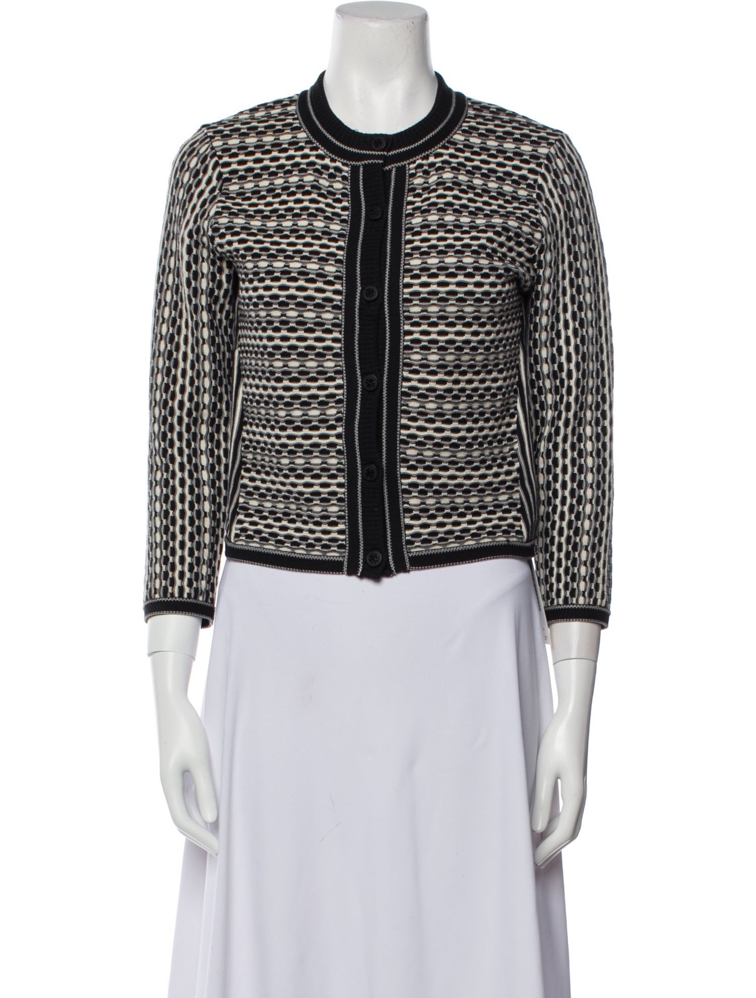 Tory Burch Striped Crew Neck Sweater