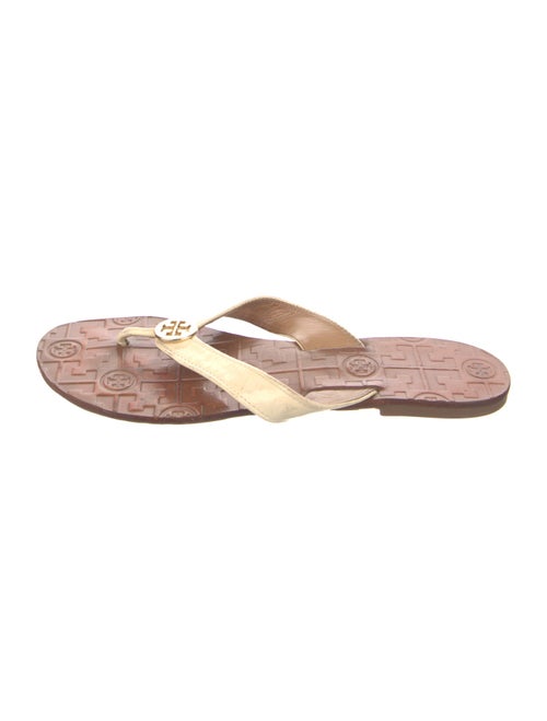 Tory Burch Patent Leather Flip Flops
