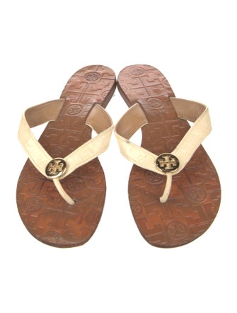 Tory Burch Patent Leather Flip Flops