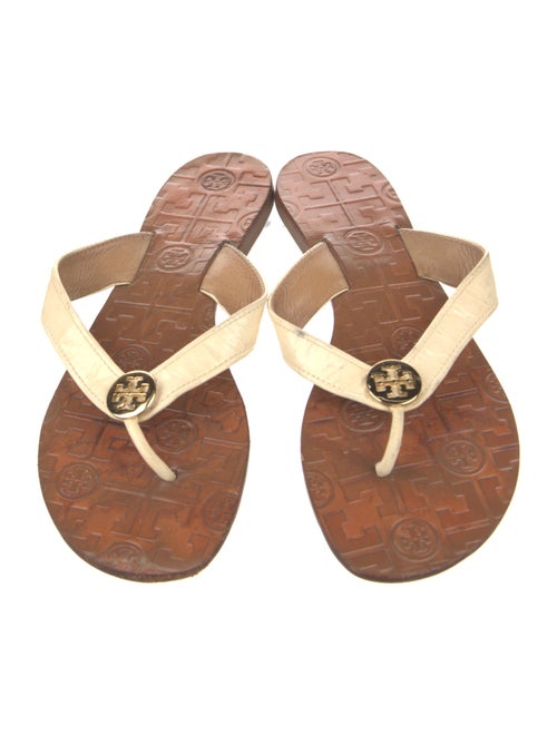 Tory Burch Patent Leather Flip Flops