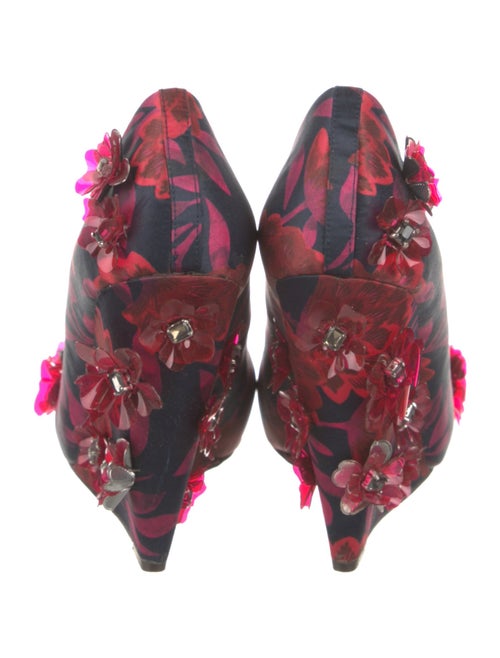 Tory Burch Satin Printed Pumps