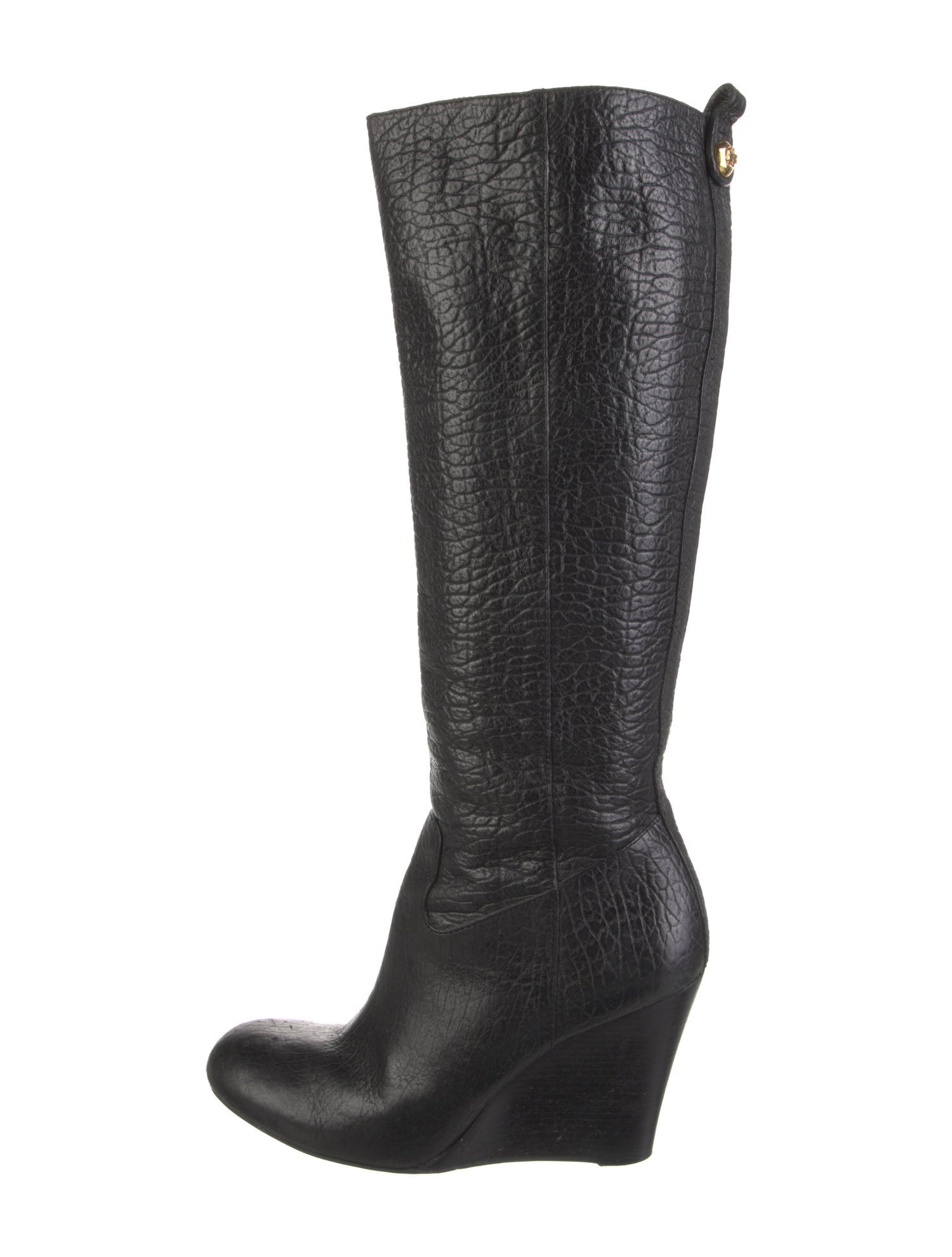 Tory Burch Leather Animal Print Boots