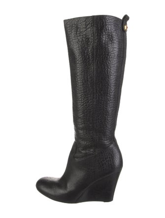 Tory Burch Leather Animal Print Boots