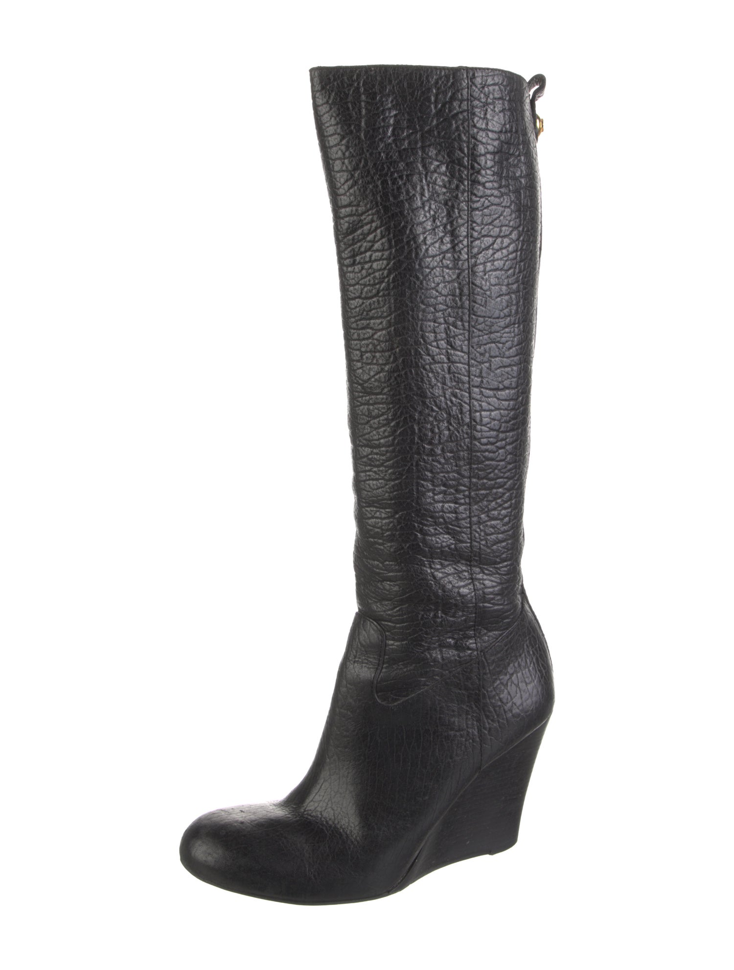 Tory Burch Leather Animal Print Boots
