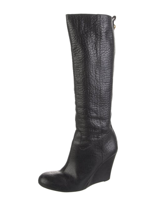Tory Burch Leather Animal Print Boots