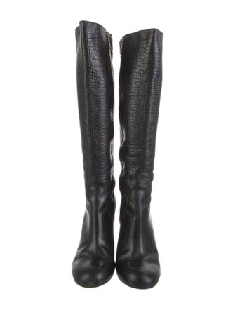 Tory Burch Leather Animal Print Boots