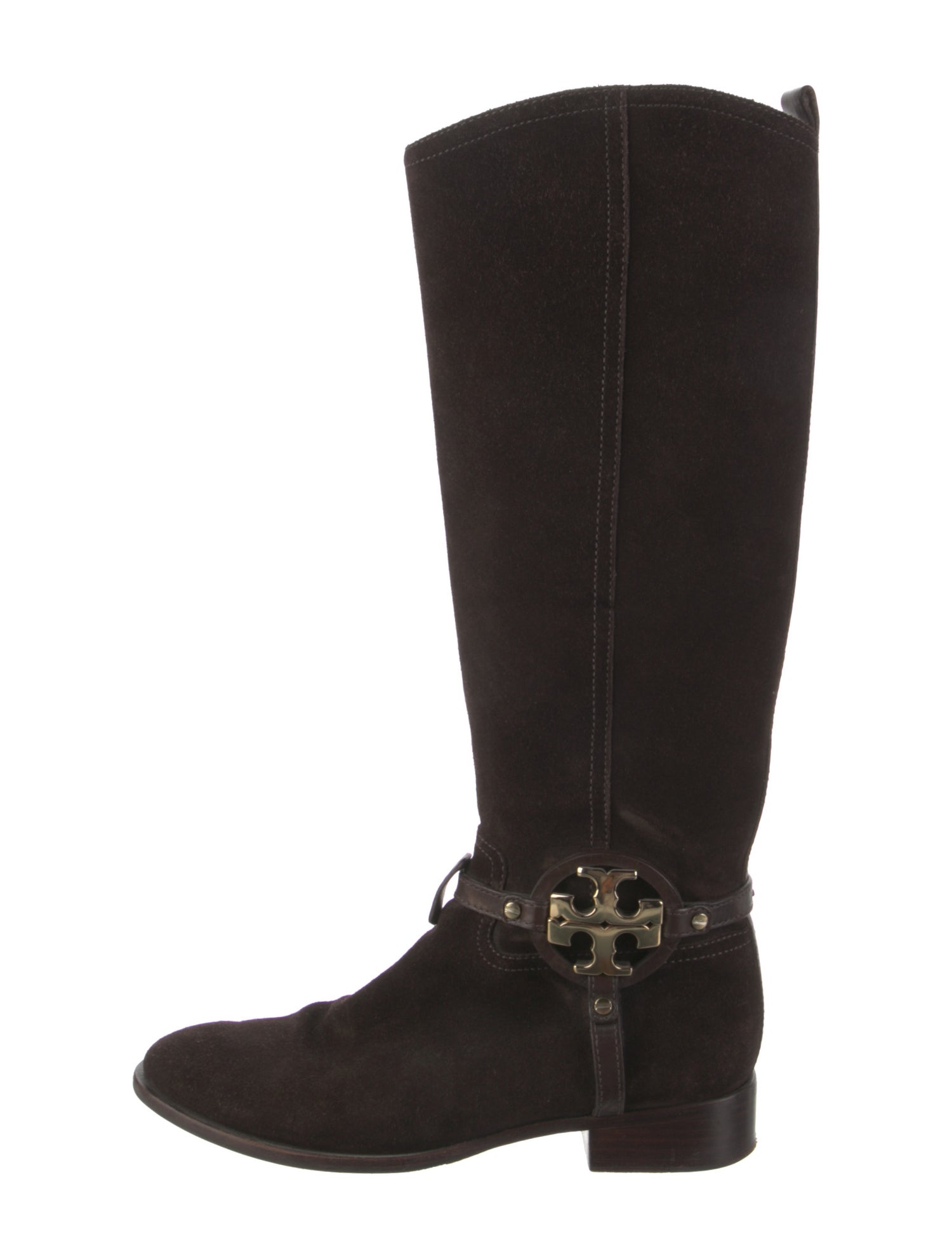 Tory Burch Suede Riding Boots