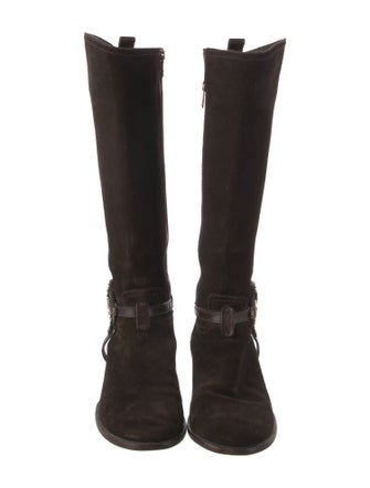 Tory Burch Suede Riding Boots