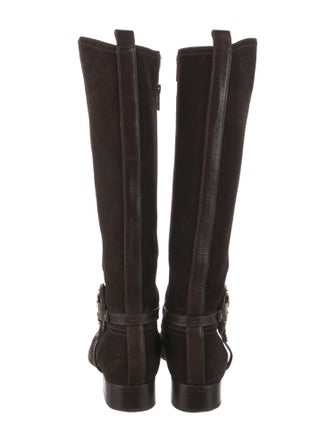 Tory Burch Suede Riding Boots