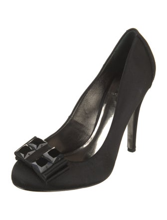Tory Burch Satin Bow Accents Pumps