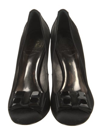 Tory Burch Satin Bow Accents Pumps