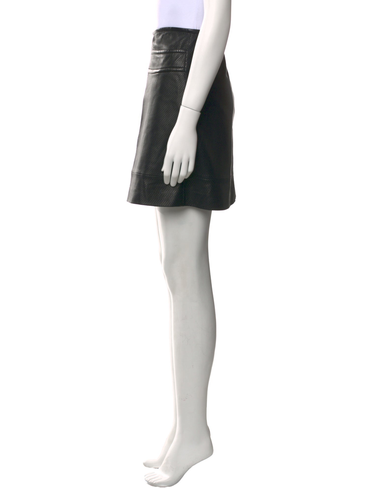 Tory Burch Leather Mini Skirt