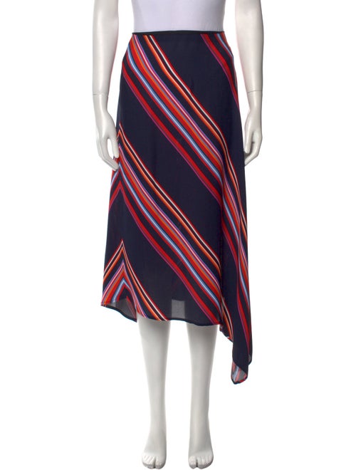 Tory Burch Striped Midi Length Skirt