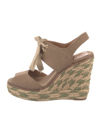 Tory Burch Jute Printed Espadrilles