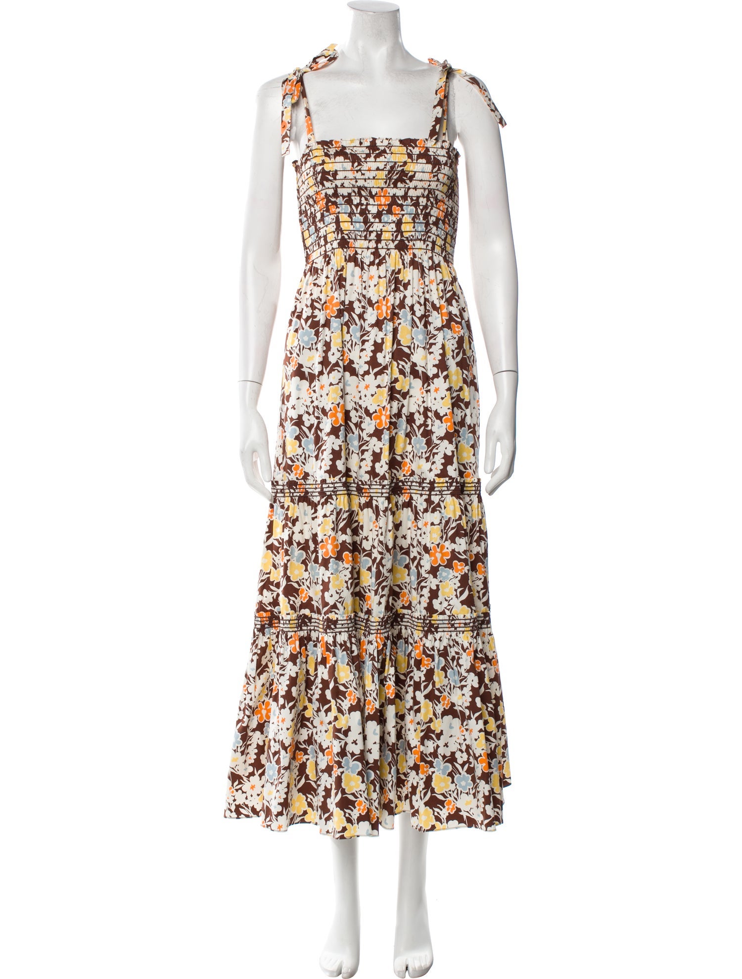 Tory Burch Floral Print Long Dress